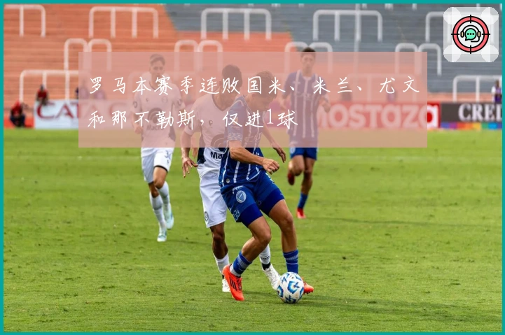罗马本赛季连败国米、米兰、尤文和那不勒斯，仅进1球